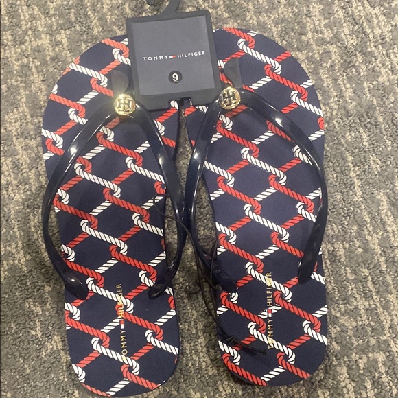 Tommy Hilfiger Shoes - Tommy Hilfiger Navy and Red Rope Sandals
